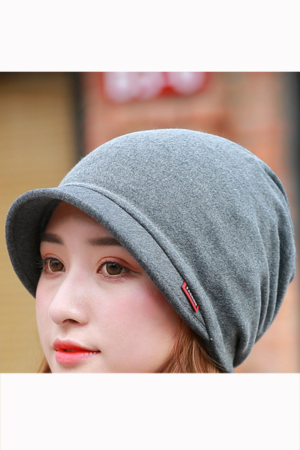 Women Fashionable Solid Color Autumn & Winter Cap