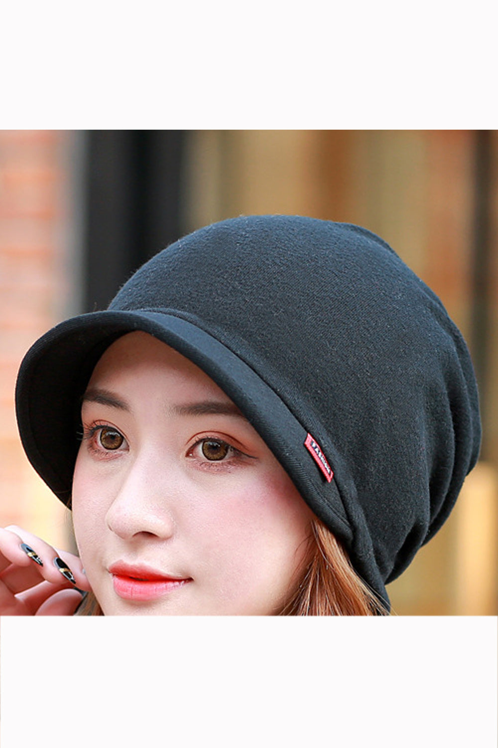Women Fashionable Solid Color Autumn & Winter Cap
