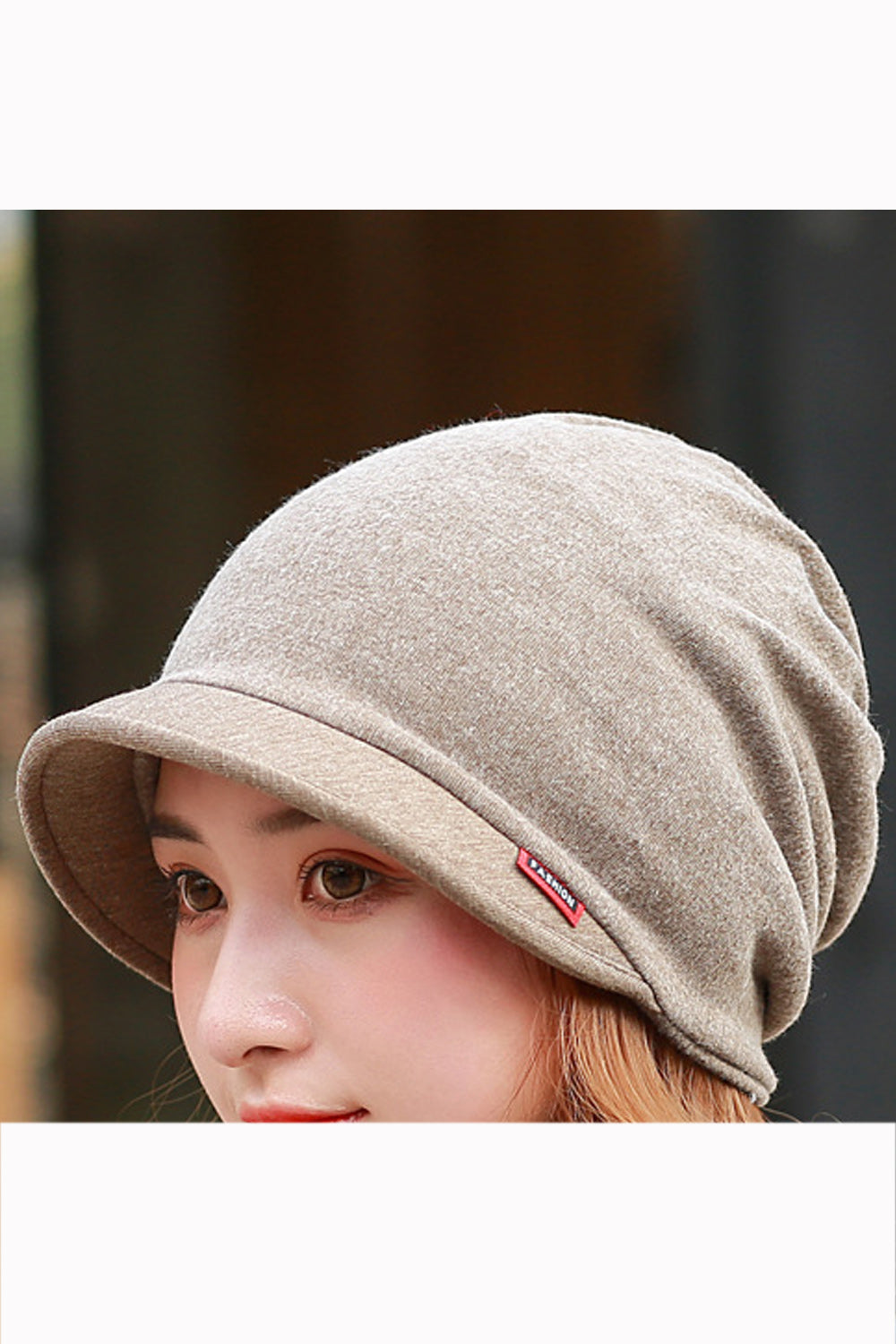 Women Fashionable Solid Color Autumn & Winter Cap