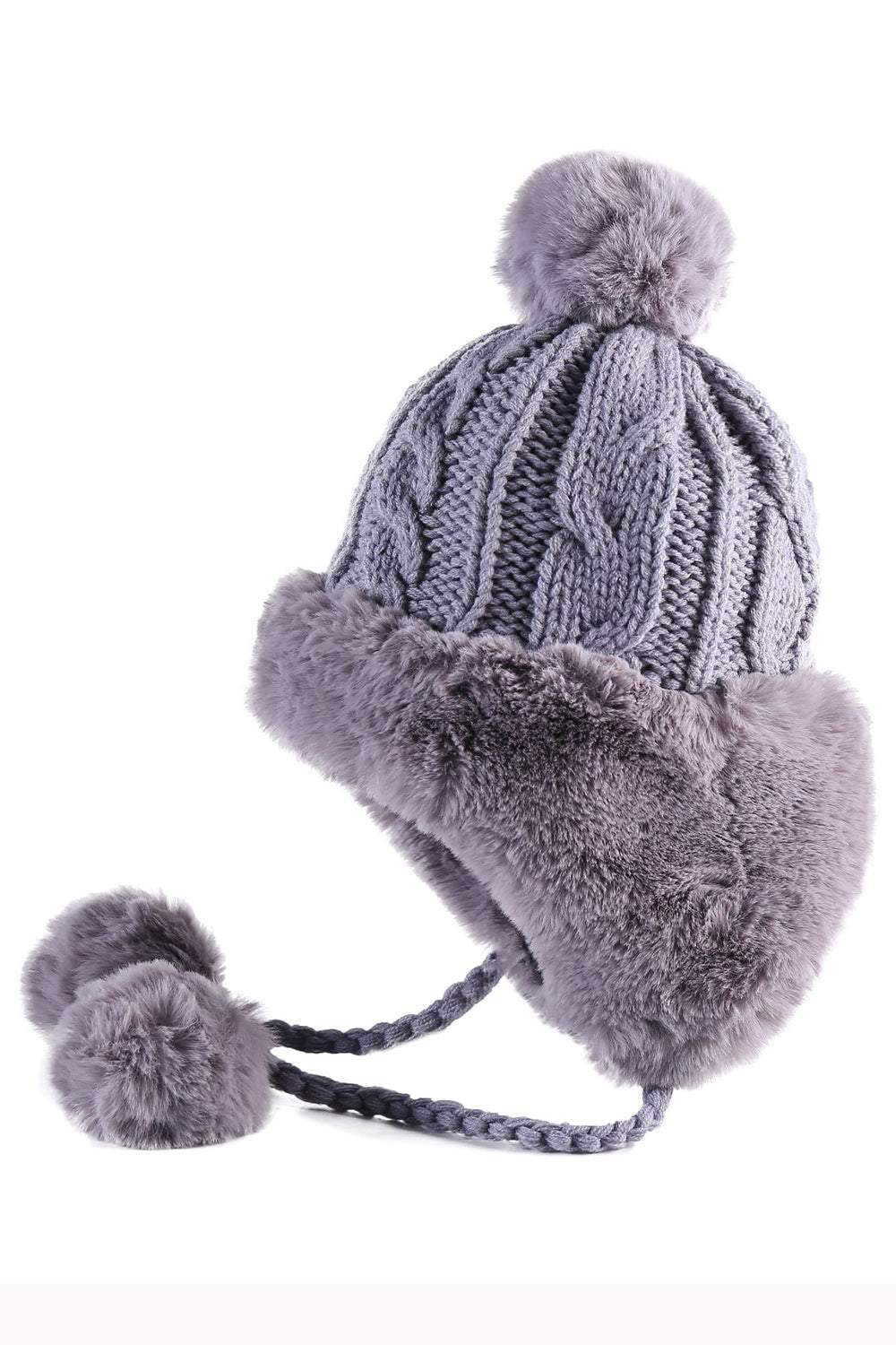 Women Windproof Solid Color Ear Protection Warm Cap