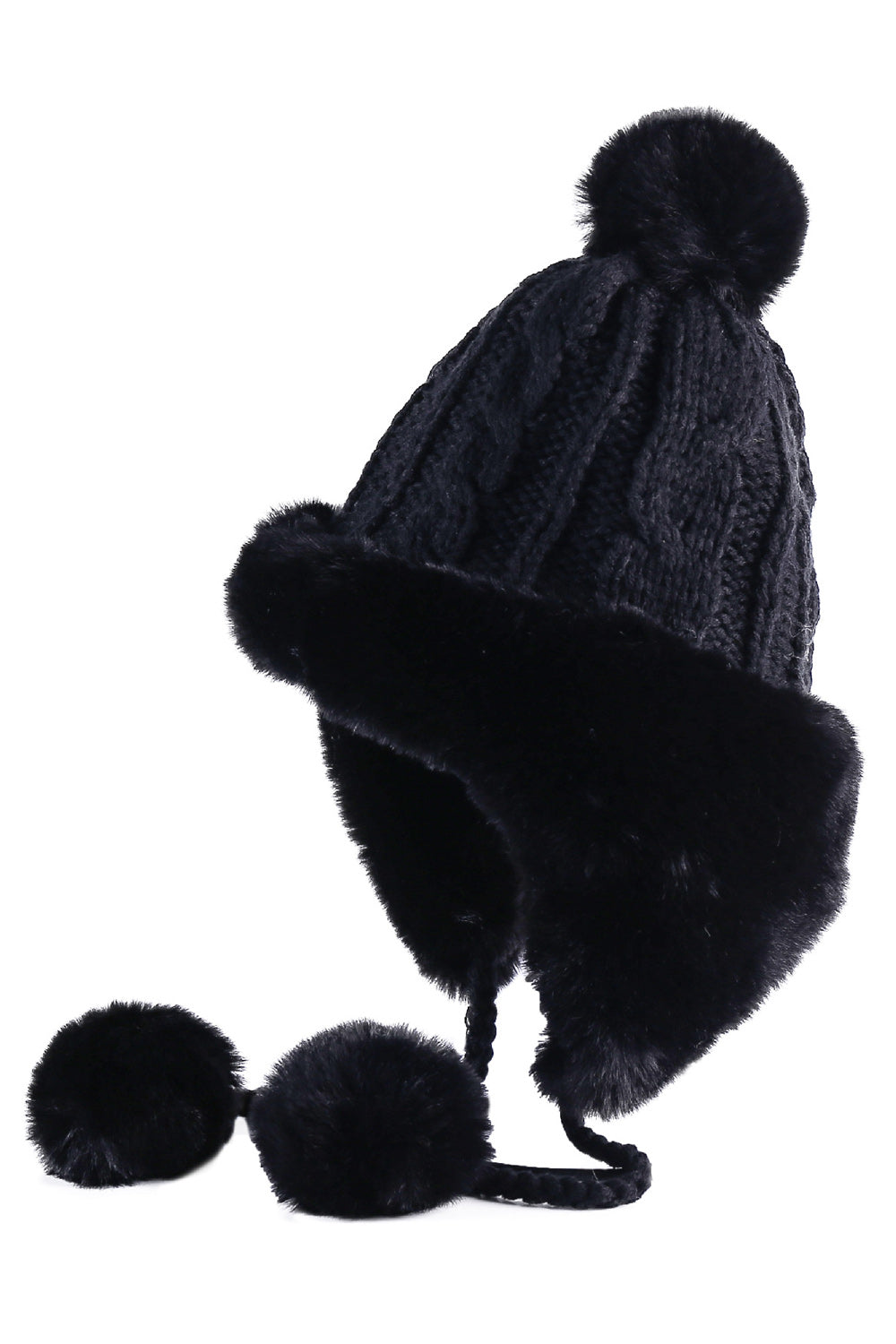 Women Windproof Solid Color Ear Protection Warm Cap
