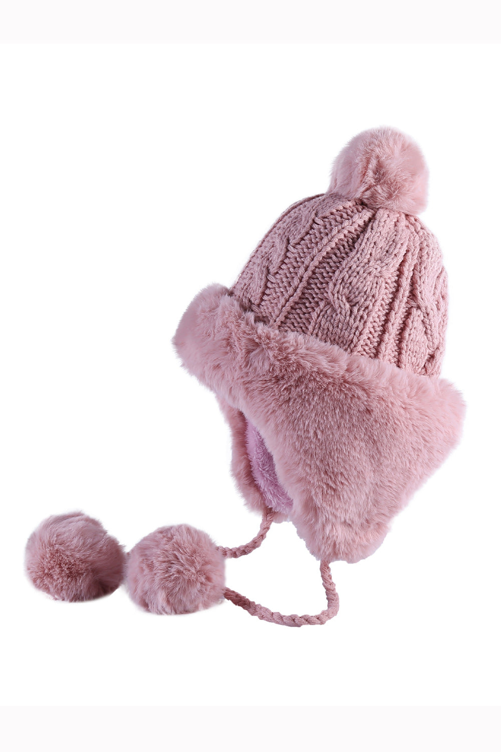 Women Windproof Solid Color Ear Protection Warm Cap