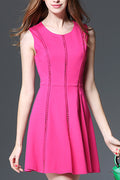 Women Beautiful & glorious Round Neck Sleevless Dress