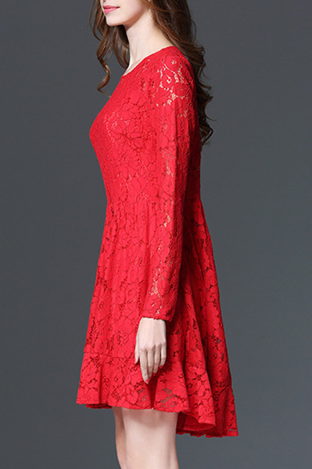Women Exquisite & Superb Solid Color Long Sleeve Dress