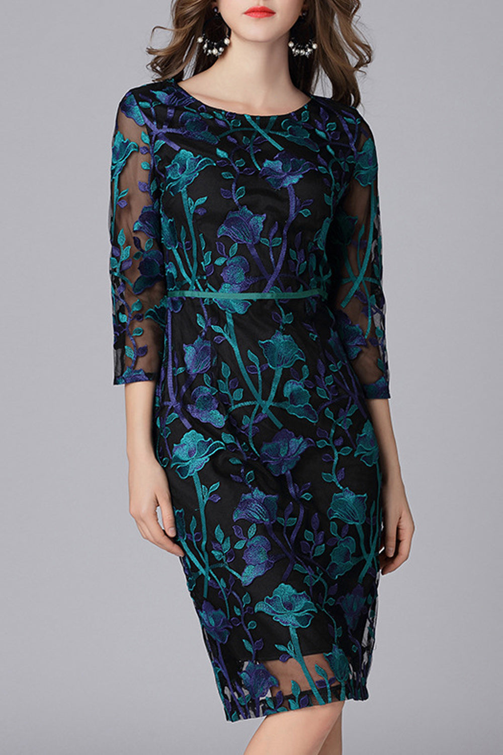 Women All Comfort Round Neck Going out Fashion Dress
