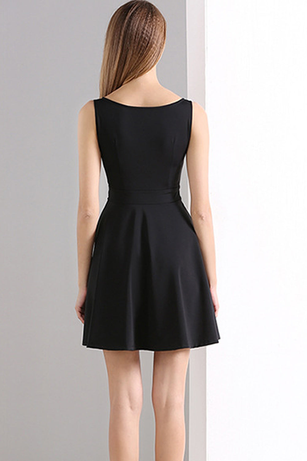 Women Elegant Halter Skirt Solid Coloured Going Out Dress
