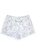 Women Boxer Style Tie Waist Printed Casual Short