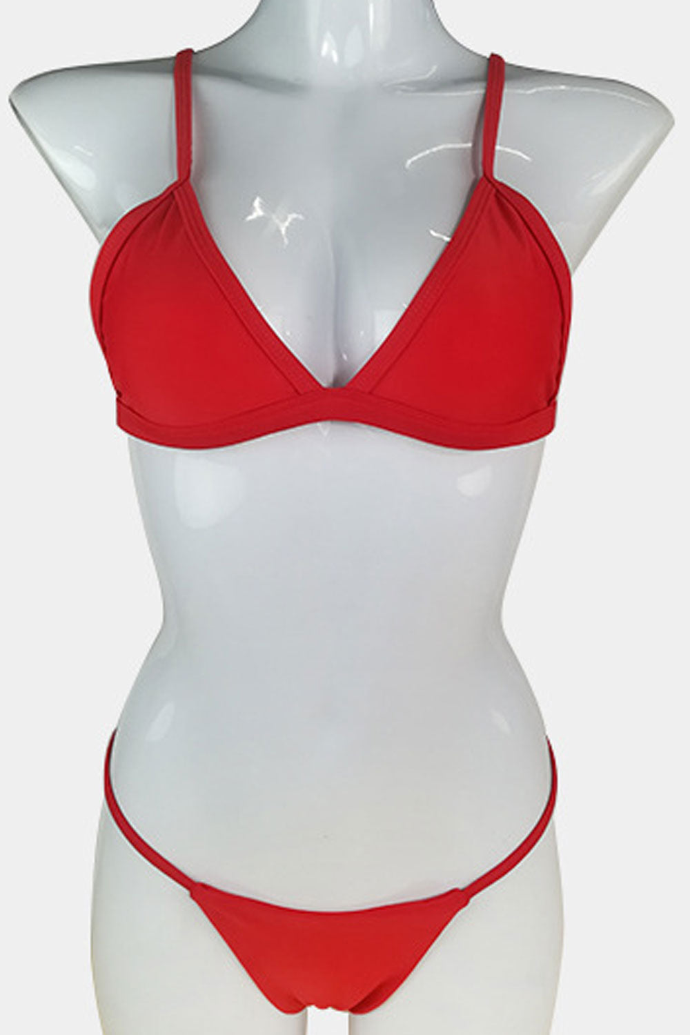 Women Solid Colored Adjustable Strap Summertime Swimsuit