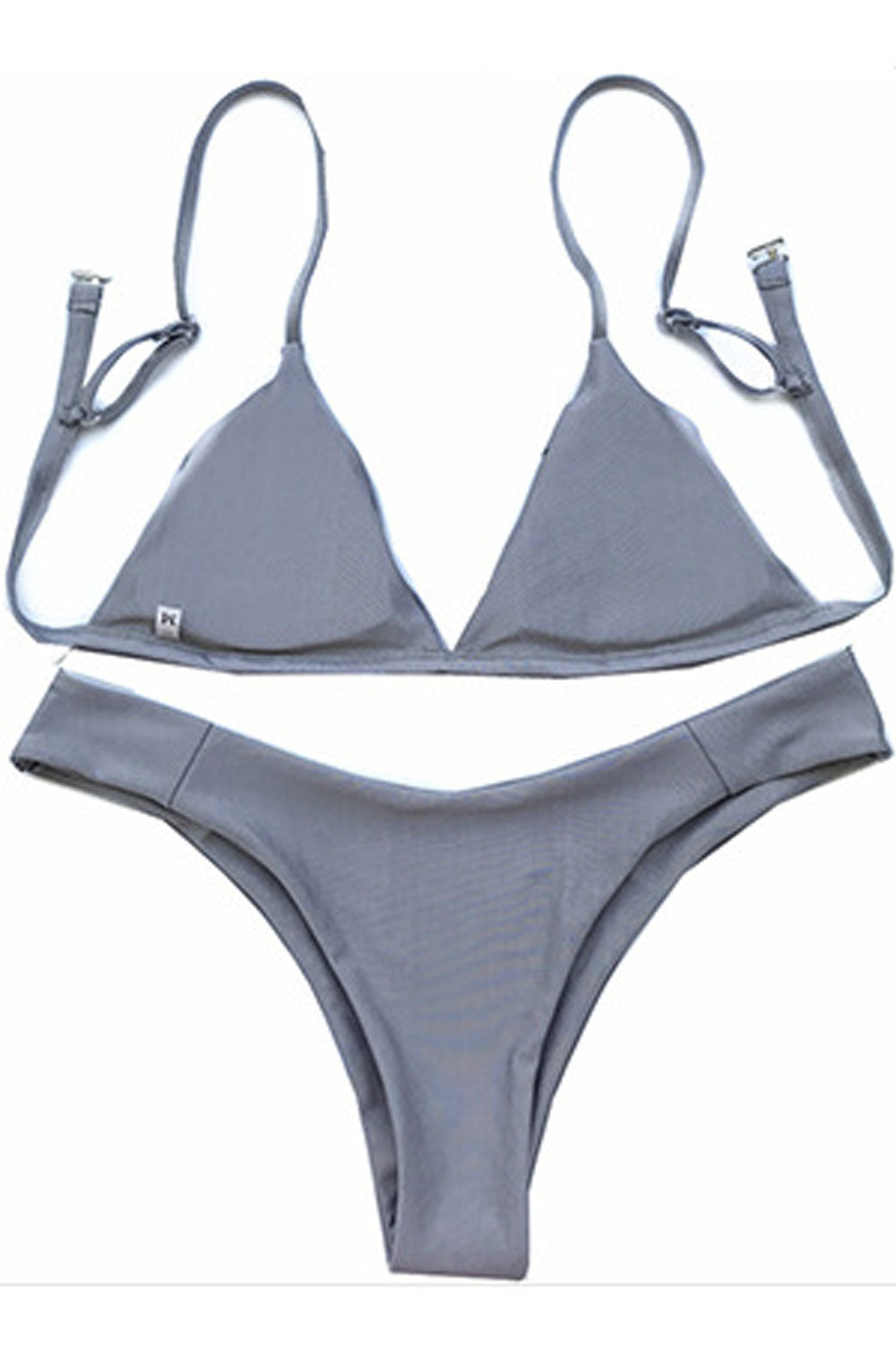 Women Solid Colored Adjustable Strap Summertime Swimsuit