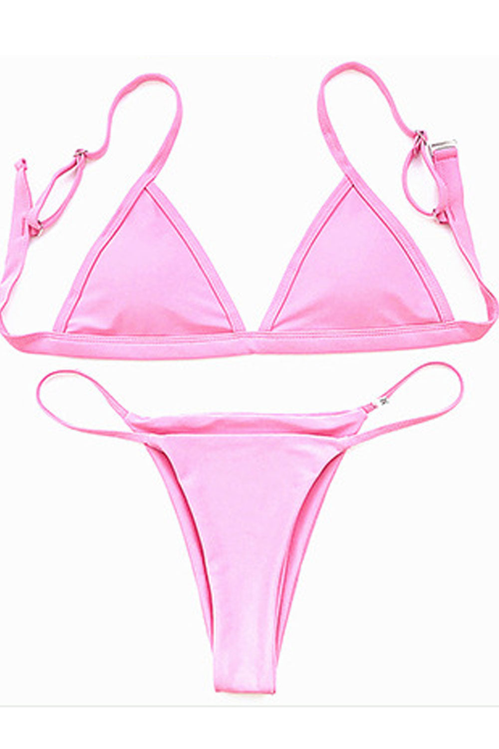 Women Solid Colored Adjustable Strap Summertime Swimsuit