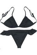 Women Fashionable Adjustable Trim Ruffle Swimsuit Set