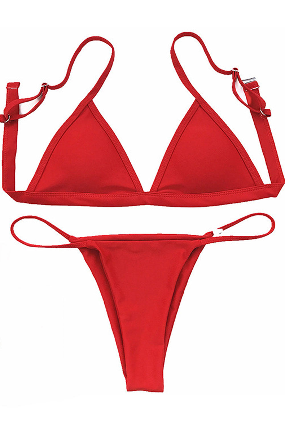 Women Modern Styled Adjustable Solid Color Swimsuit