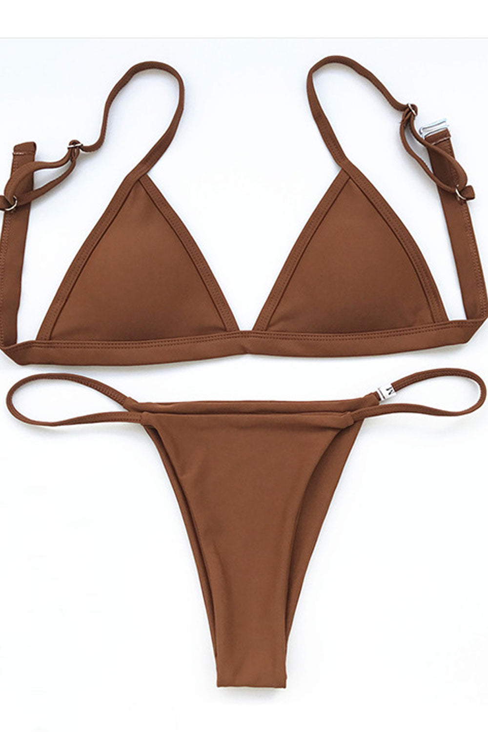 Women Modern Styled Adjustable Solid Color Swimsuit