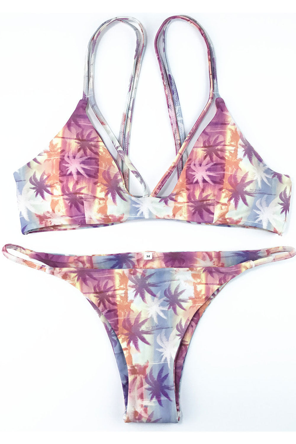 Women Printed Double Strap Swimsuit Sunshine Set