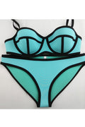 Women Adjustable Padded Two Piece Swimsuit Set