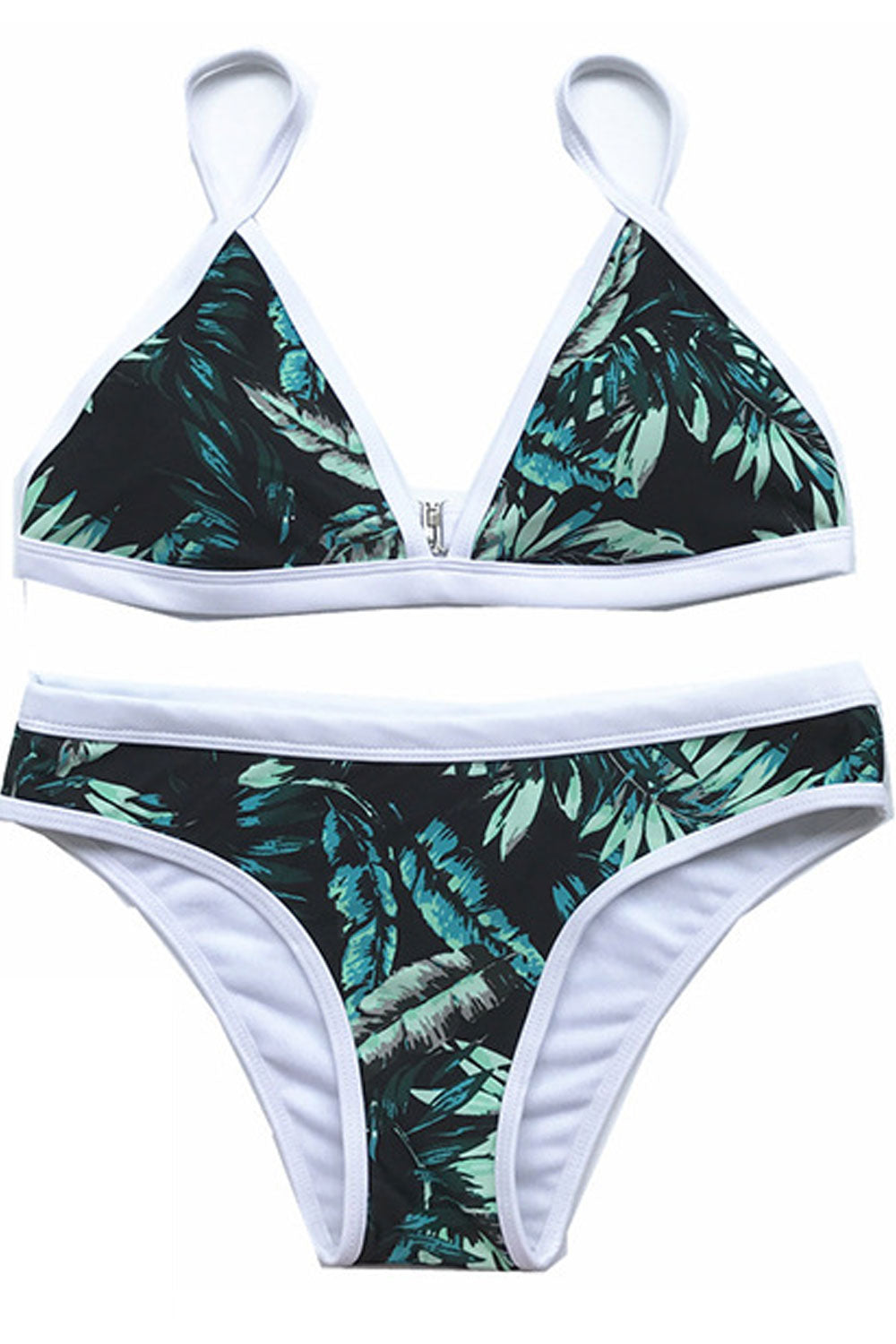 Women Beautiful Print Two Piece Beach Swimsuit Set