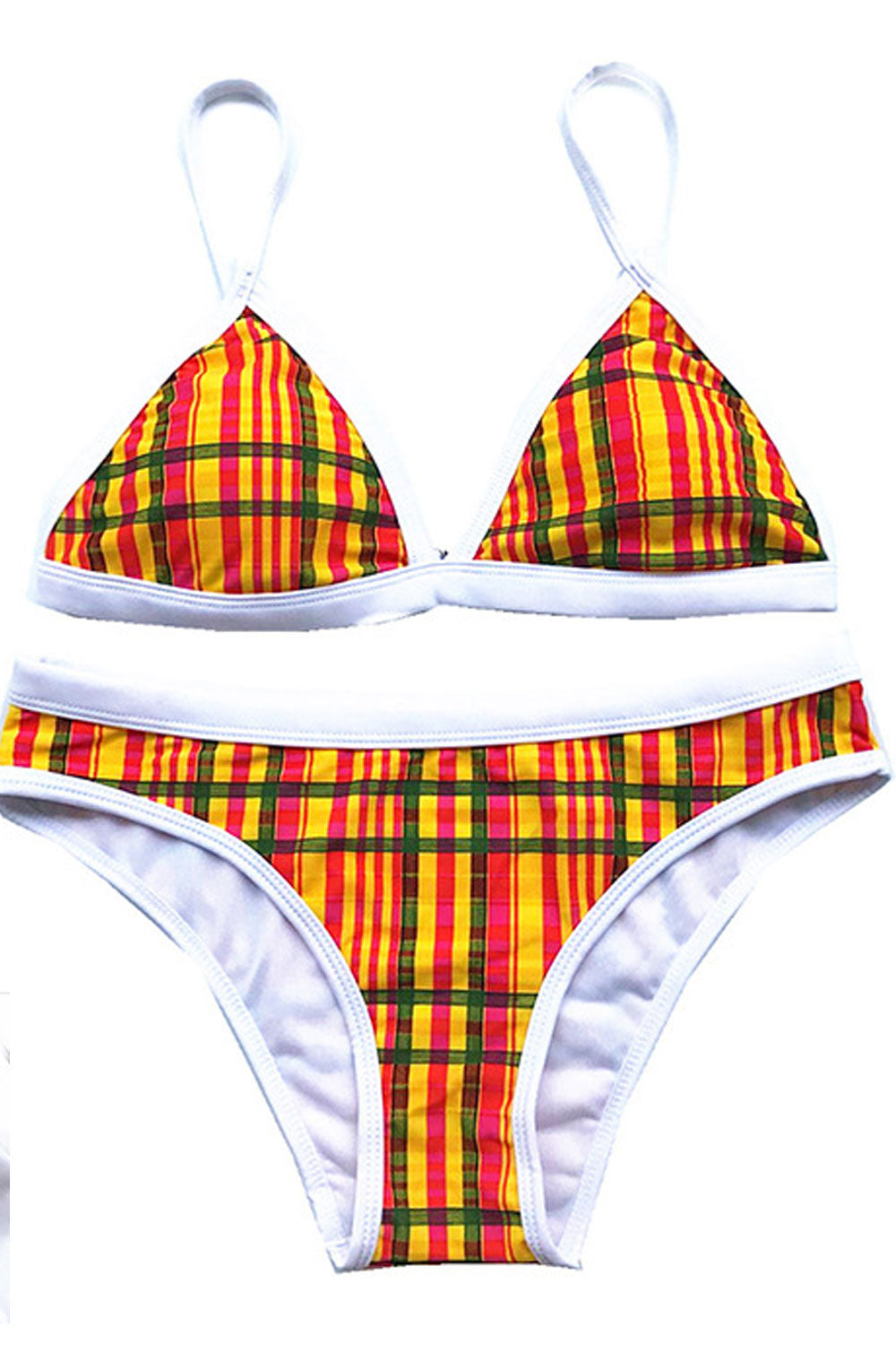 Women Beautiful Print Two Piece Beach Swimsuit Set
