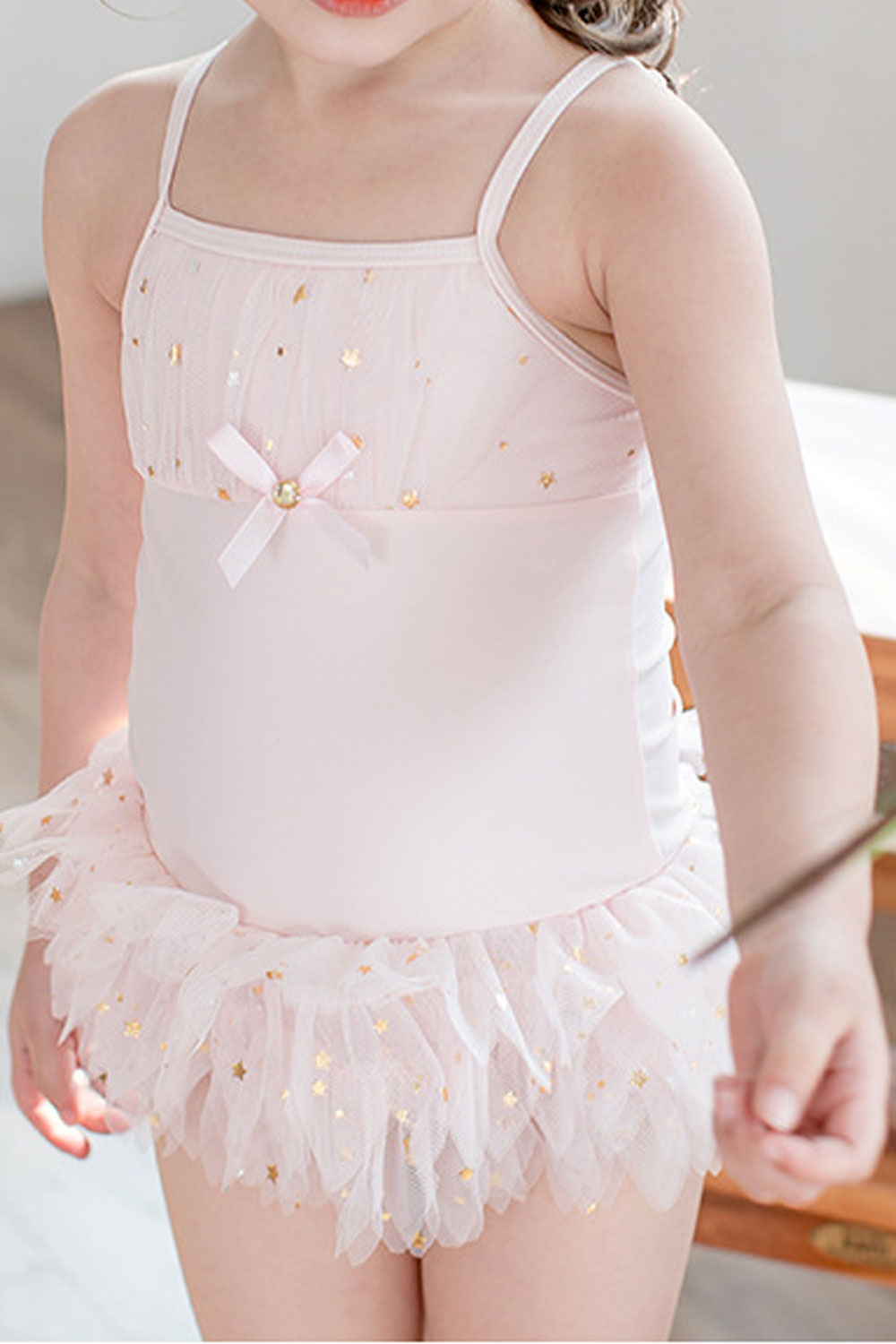 Baby Girls Fairy Wings Decorated Adjustable Strap One Piece Swimsuit