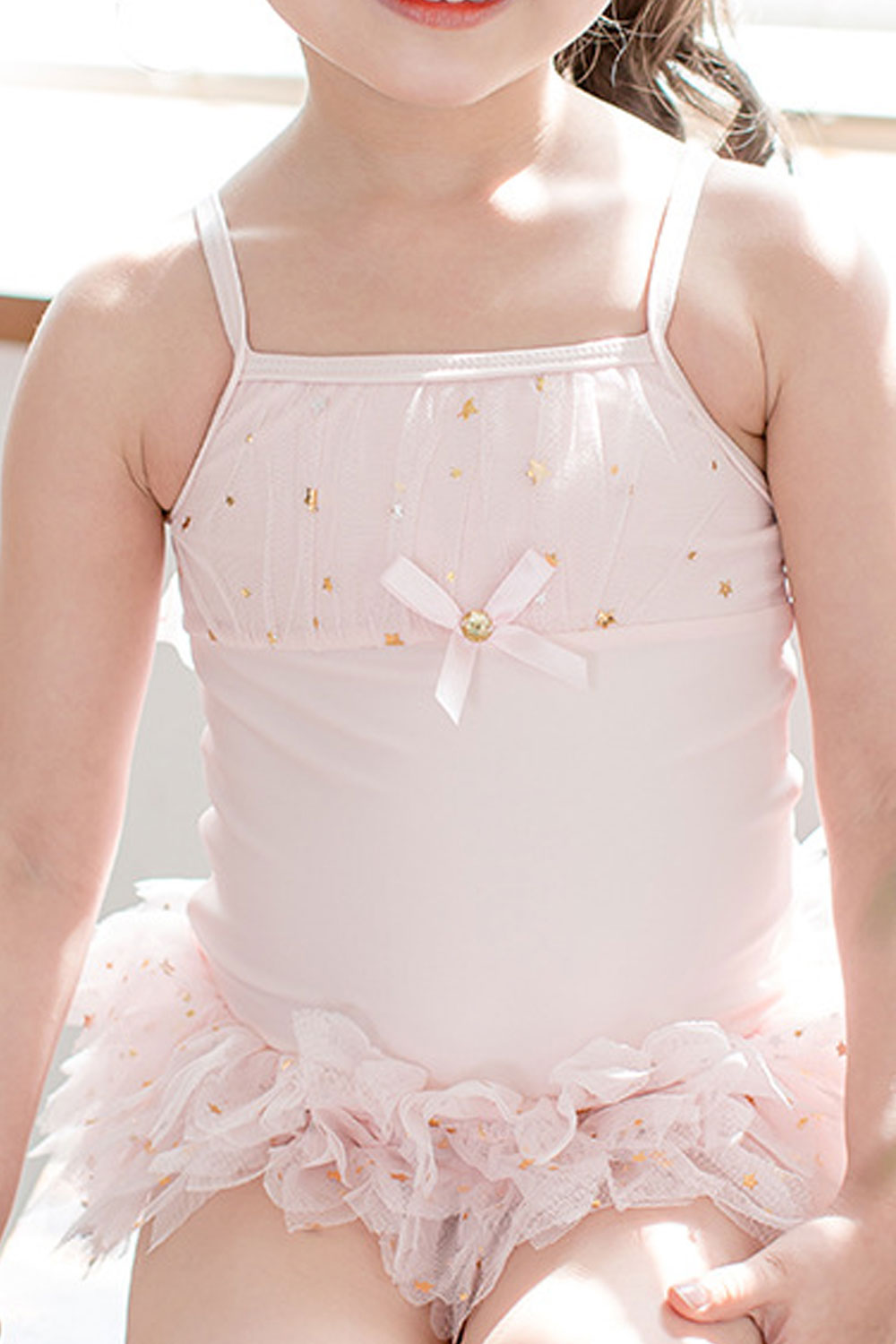 Baby Girls Fairy Wings Decorated Adjustable Strap One Piece Swimsuit