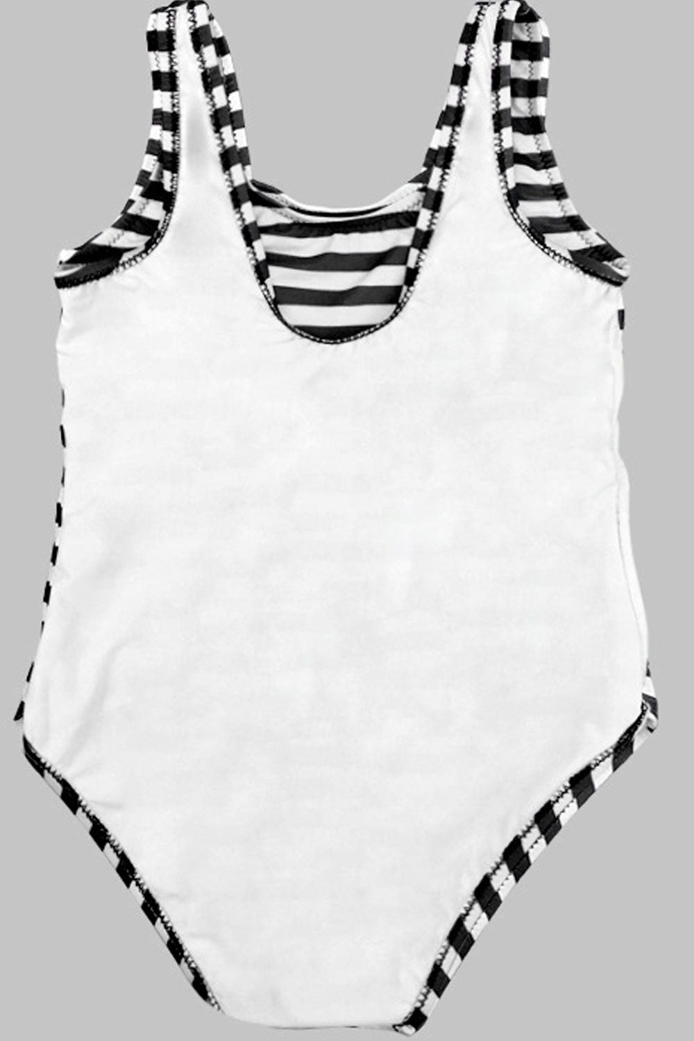 Baby Girls Stripe Pattern Sleeveless Breathable One Piece Swimsuit