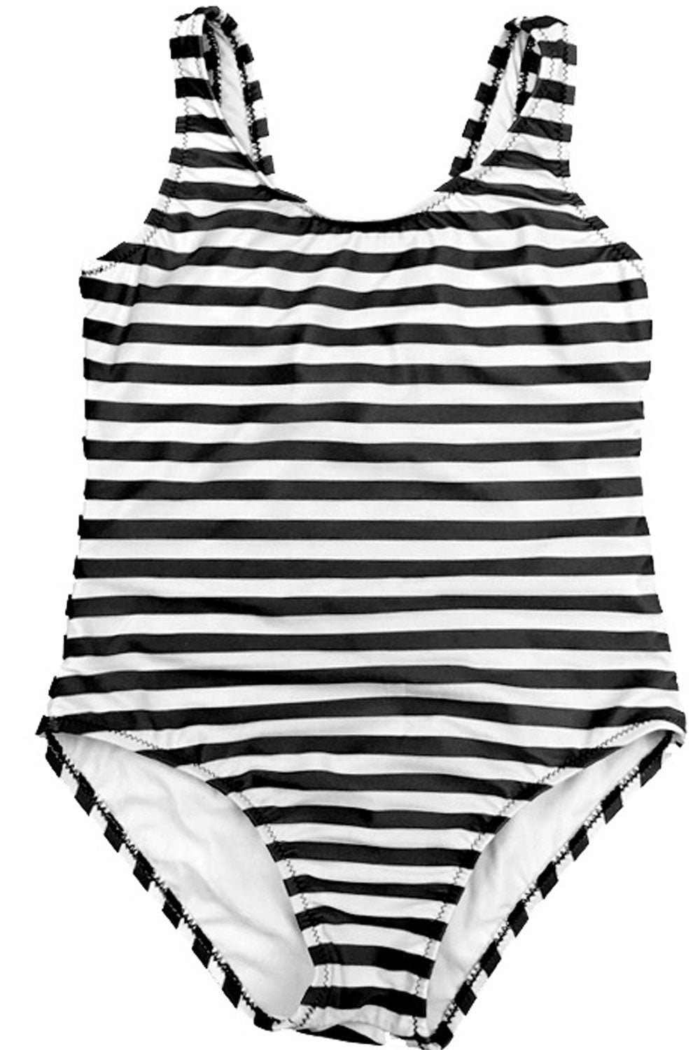 Baby Girls Stripe Pattern Sleeveless Breathable One Piece Swimsuit