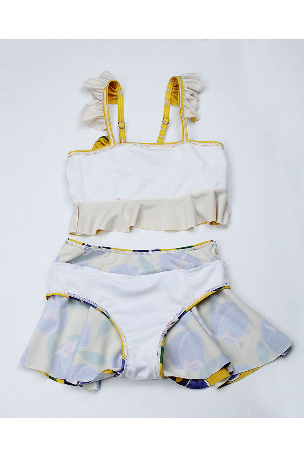 Baby Girls One Piece Floral Pattern Tie Knot Pretty Swimsuit