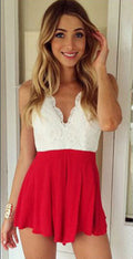 Women-V-neck-Halter-Straps-Sleeveless-Dress