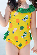 Toddler Girls One Piece Cute Printed Pattern Swimwear