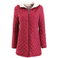 Women Relax Fit Zip Up Warm Padded Jacekt