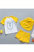 Toddler Boys Stretch Cartoon Pattern Elasticated Swimsuit Set
