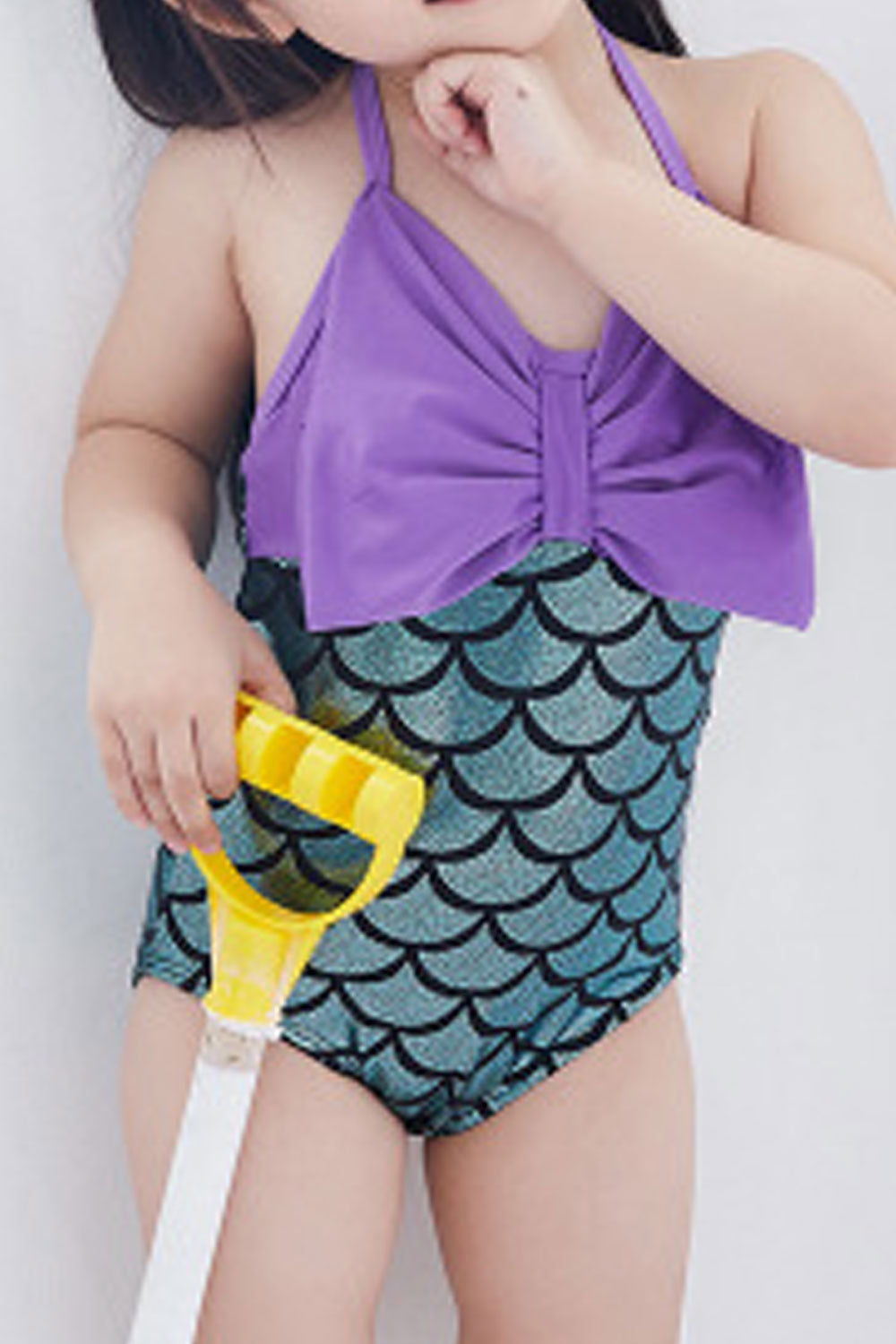 Kids Girls Fins Designed Cute Swimwear