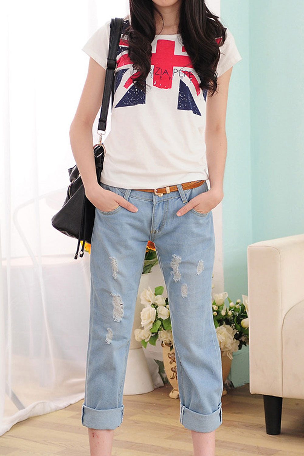 Women Loose Stylish Cool Casual Jeans