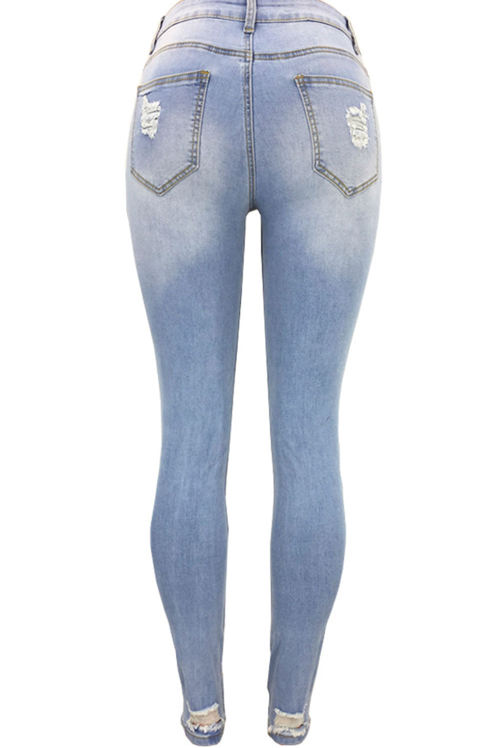 Women Distressed Fit Tight Jeans