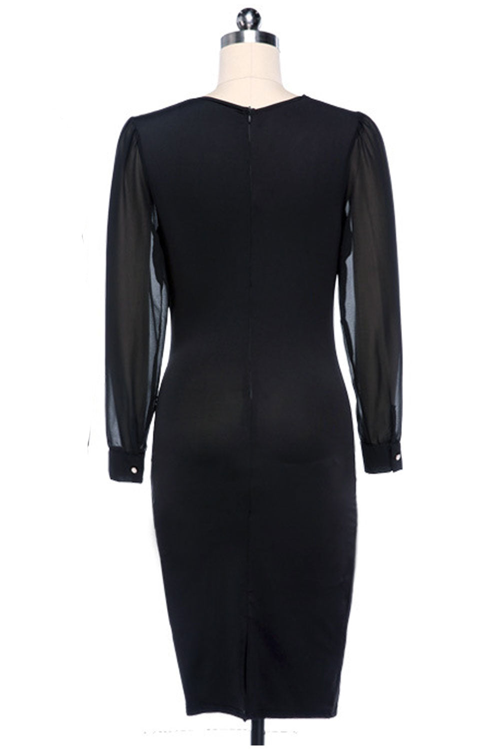 Women's V-Neck Bodycon Dress Without Belt Dress