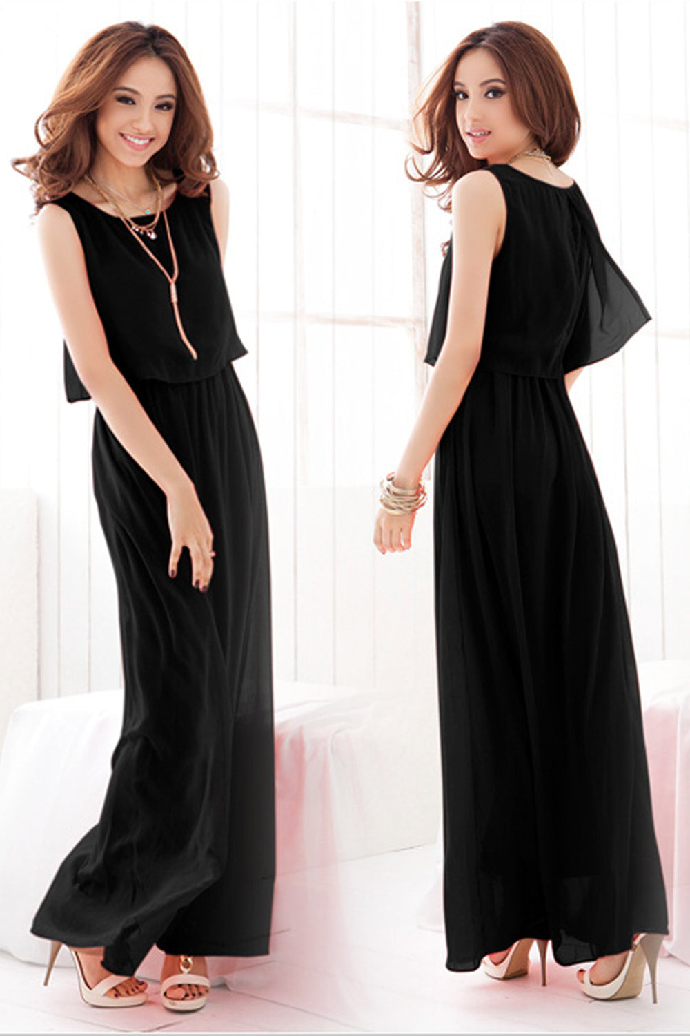 Women Chiffon Bohemian Skirt Style Dress