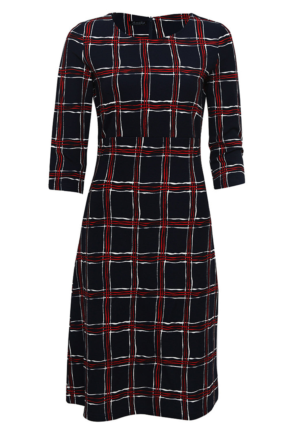 Women Plaid Designed Bodycon Casual Evening Sheath Dress Grey
