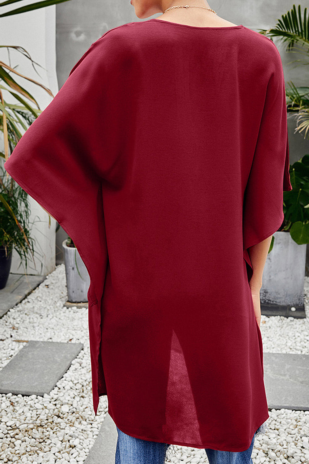 Women Bat Sleeves Casual Wearing Summer Top