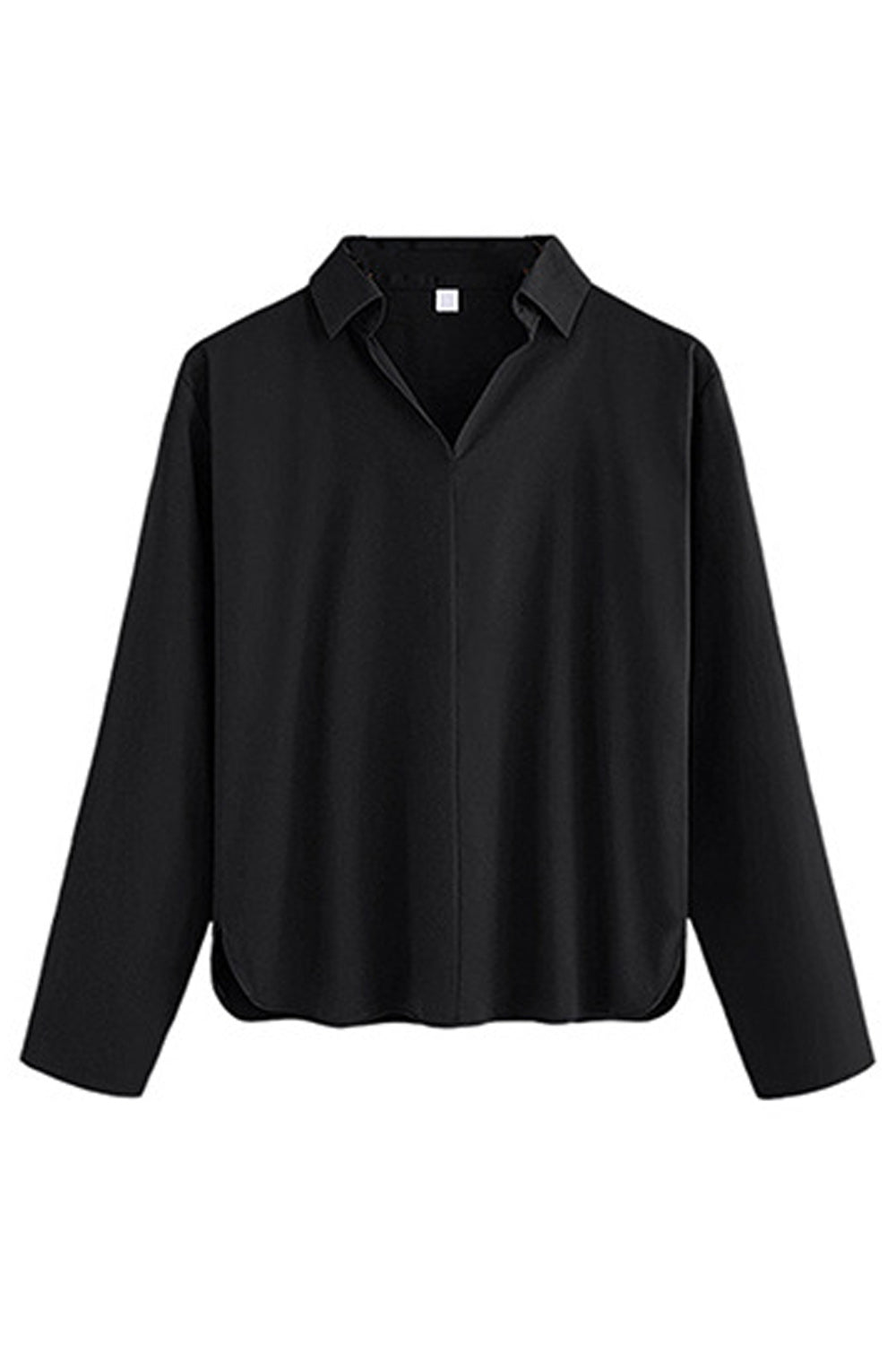 Women Collar Neck Long Sleeves Top