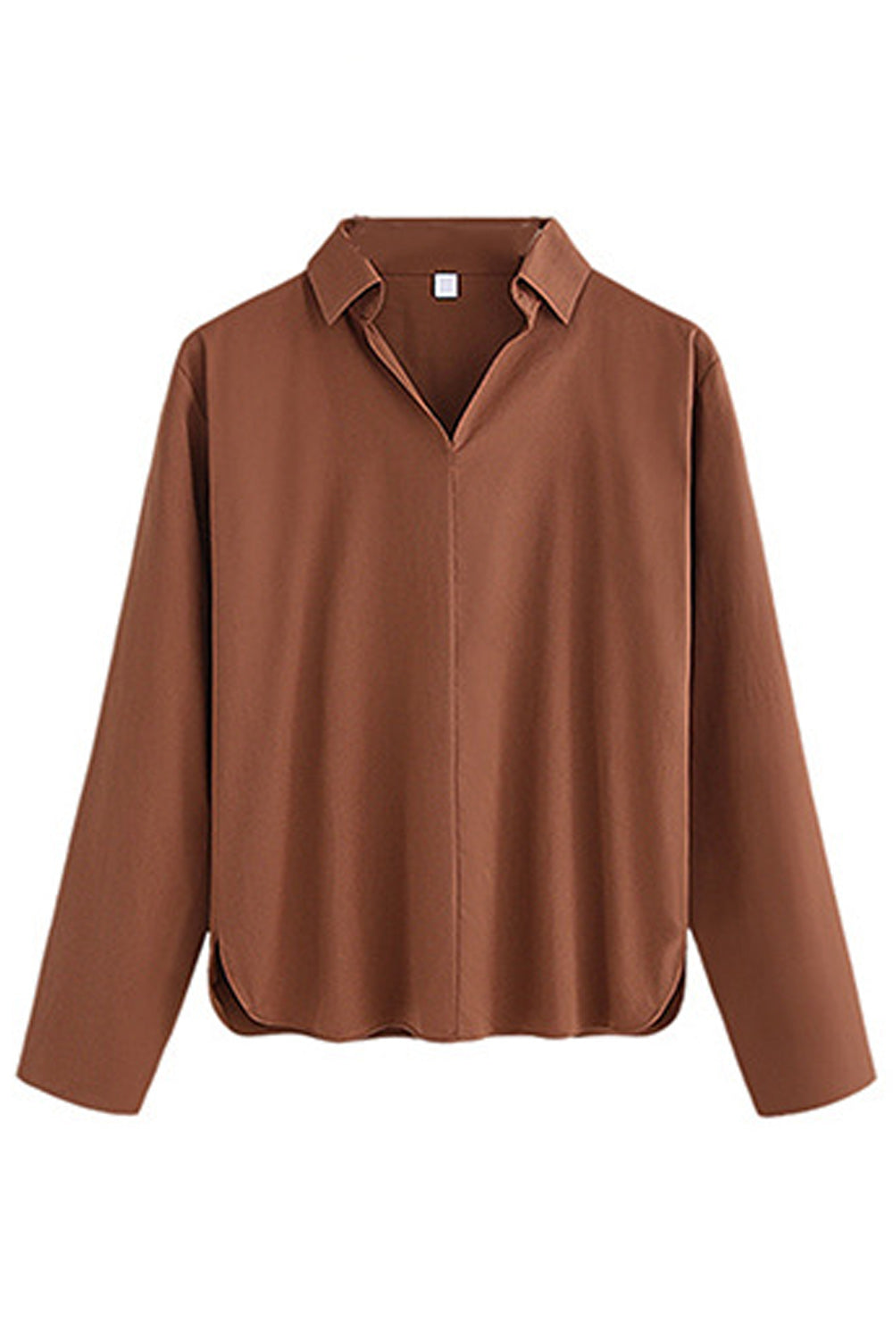 Women Collar Neck Long Sleeves Top