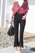 Women Tulip Ends High Length Jeans