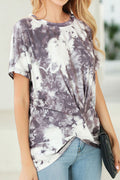 Women Short Sleeve Round Neck Elegant Shirt