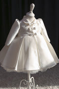 Kids Girls Cute Fluffy Long Sleeve Summer Princess Dress