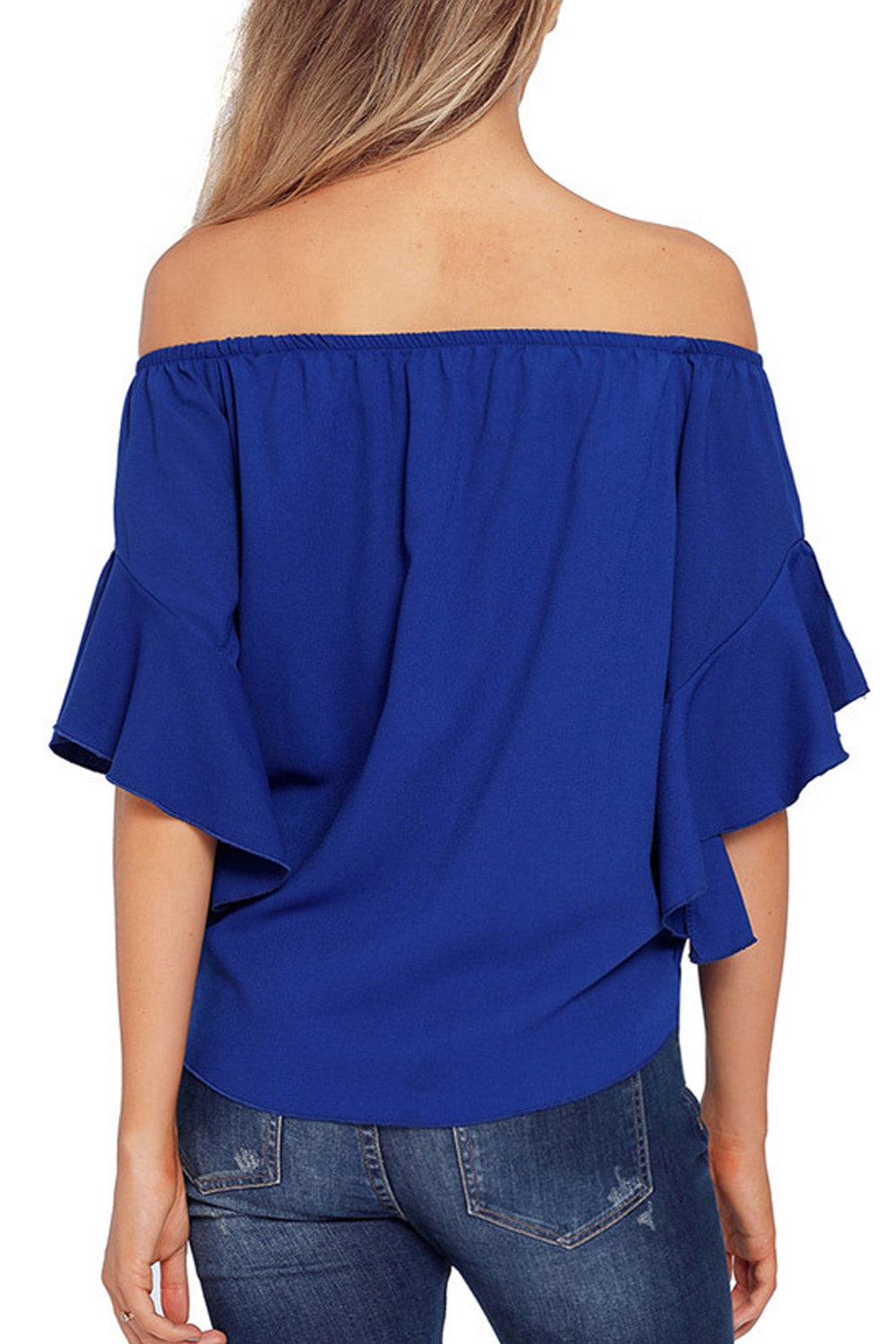 Women Off Shoulder Bell Sleeves Top