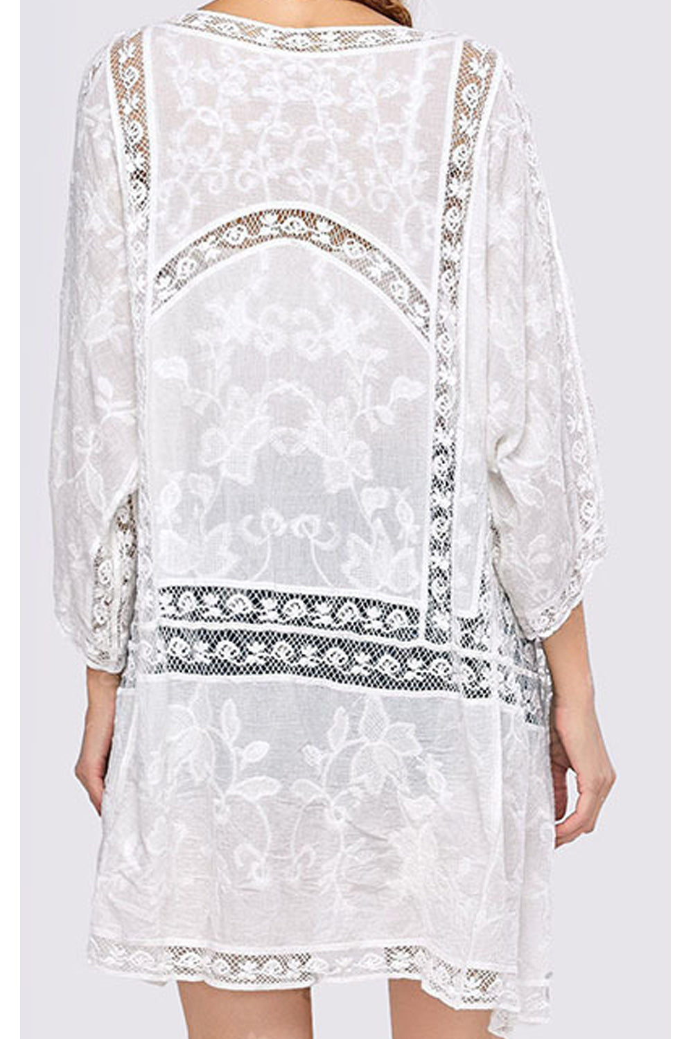 Women Breathable Short Sleeve Front Open Style Cover-Up