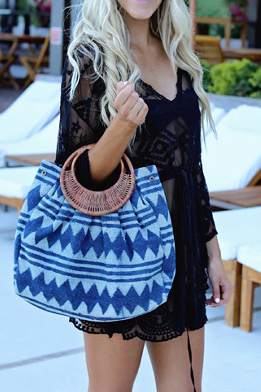 Women Lace Decorated Elegant Beach Cover-Up