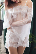 Women Breathable Chiffon Lace Styled Lingerie