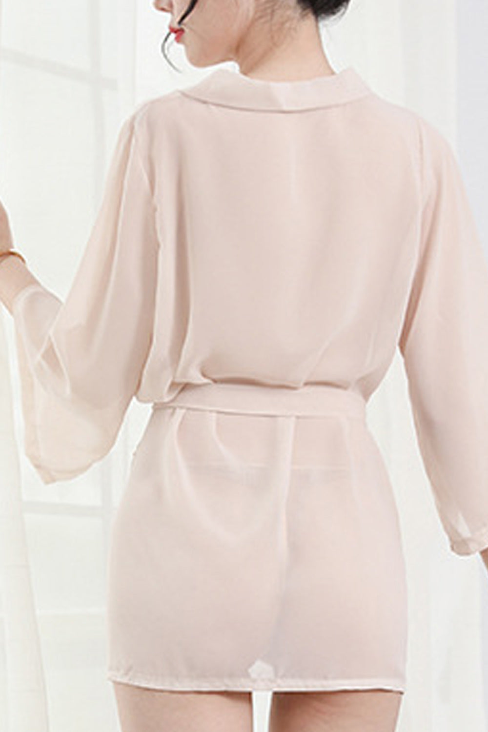 Women Long Sleeve Solid Colored Breathable Thin Stylish Lingerie