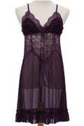 Women Stylish Ruffled Hem Embroidered Style Lingerie