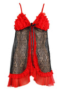 Women Stylish Lace Decorated Tie Knot Lingerie