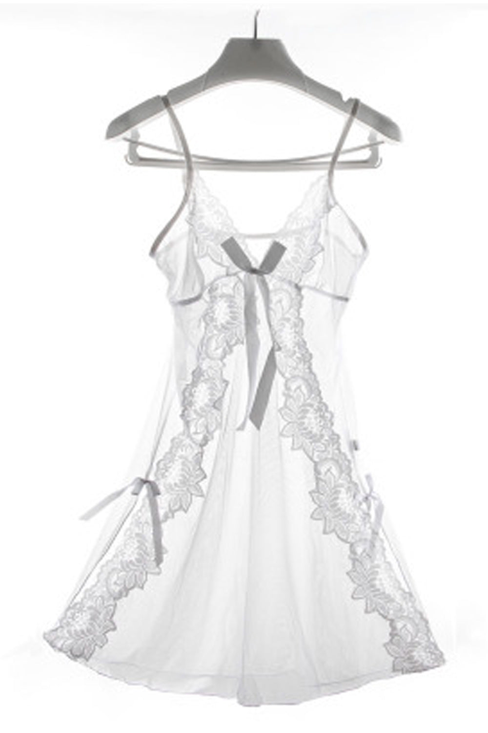 Women Decent Lace Styled Bust Thin Strap Solid Colored Lingerie